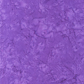 Hand Dyed Batik - Tonal Solid Purple Yardage