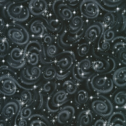 Stargazers - Swirl Black Yardage