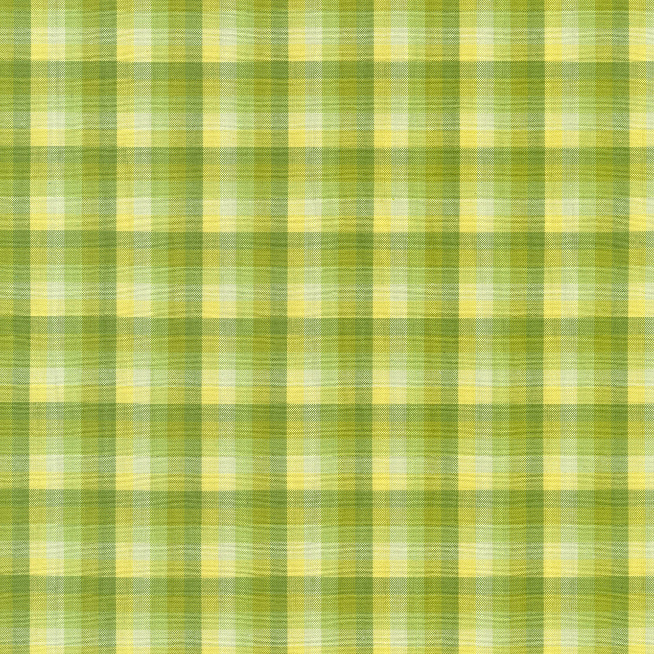 Kitchen Window Wovens - Plaid Zucchini Yardage