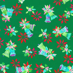 Afterglow - Holiday Bells Holly Yardage