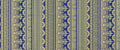 Ancient Beauty - Border Stripe Royal Metallic Yardage