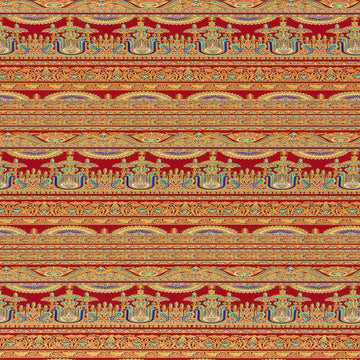 Ancient Beauty - Egyptian Stripe Crimson Yardage