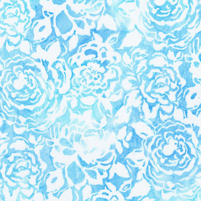 Artisan Batiks - Azure Breeze Packed Floral Sky Yardage