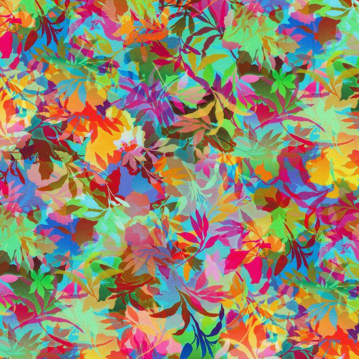 Artful Blooms - Leaves Azalea Yardage