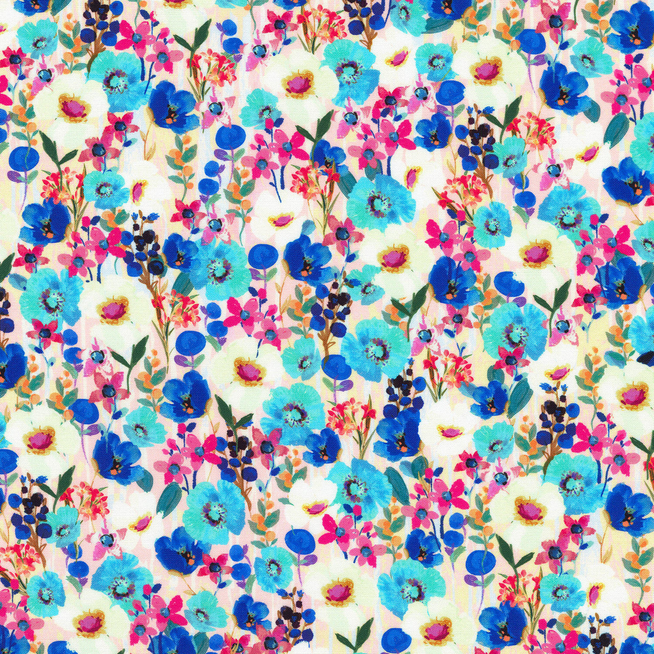 Artful Blooms - Pretty Flowers Sweet Yardage