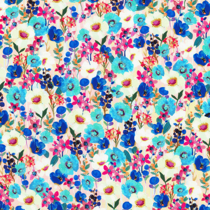 Artful Blooms - Pretty Flowers Sweet Yardage