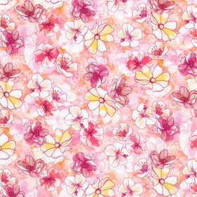 Artful Blooms - Ballerina Pink Yardage