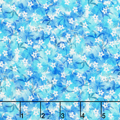 Artful Blooms - Sky Yardage