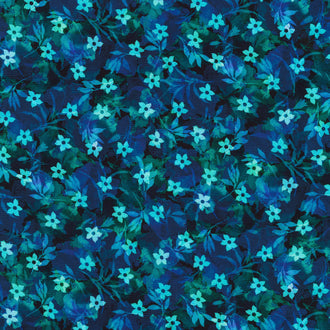 Artful Blooms - Peacock Yardage