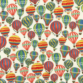 American Vintage - Hot Air Balloons Ivory Yardage