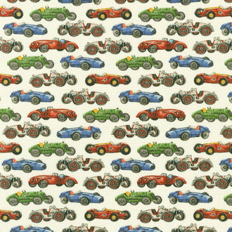 American Vintage - Cars Ivory Yardage