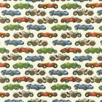 American Vintage - Cars Ivory Yardage