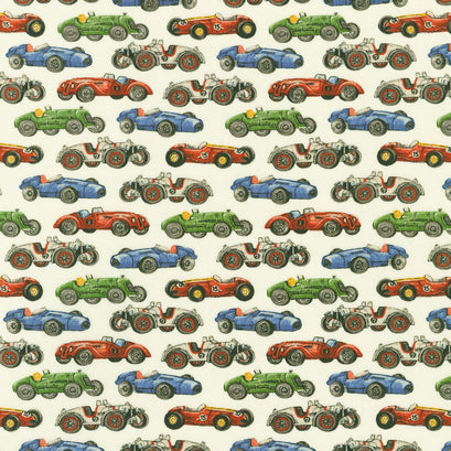 American Vintage - Cars Ivory Yardage