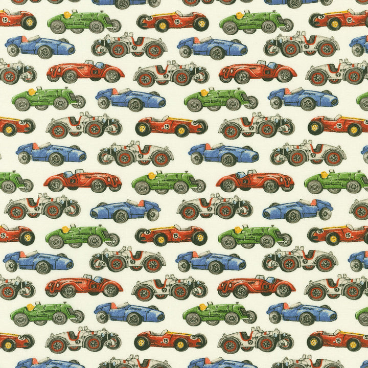 American Vintage - Cars Ivory Yardage