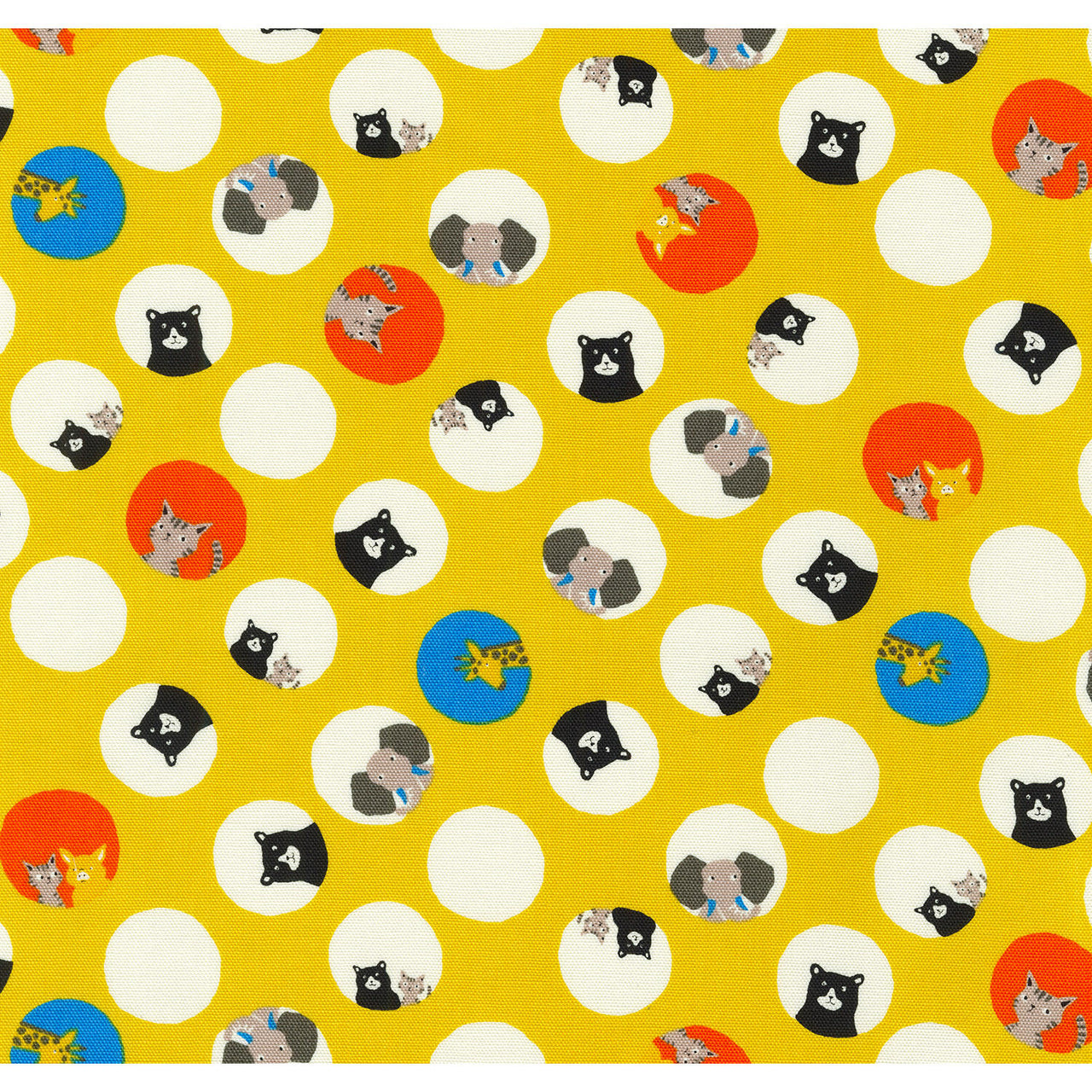 Bearry Land - Animals Yellow Yardage