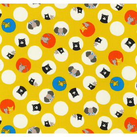 Bearry Land - Animals Yellow Yardage