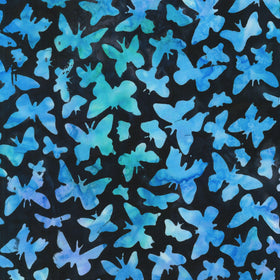 Artisan Batiks Butterfly Habitat - Fluttering WIngs Evening Yardage