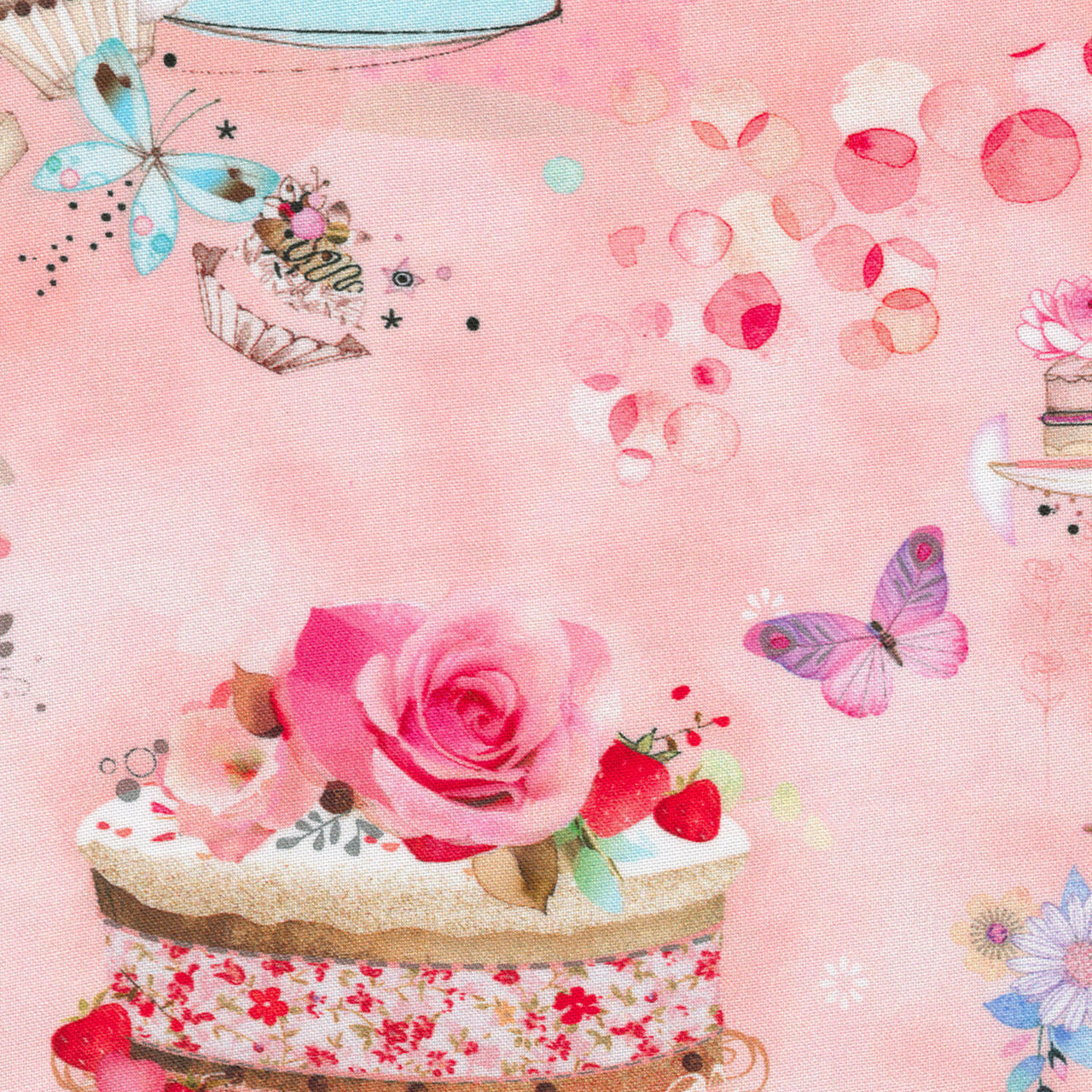 Blossom Bake Shop - ***RKAI*** Cake Toss Pink Lemonade Yardage