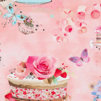 Blossom Bake Shop - Cake Toss Pink Lemonade Yardage