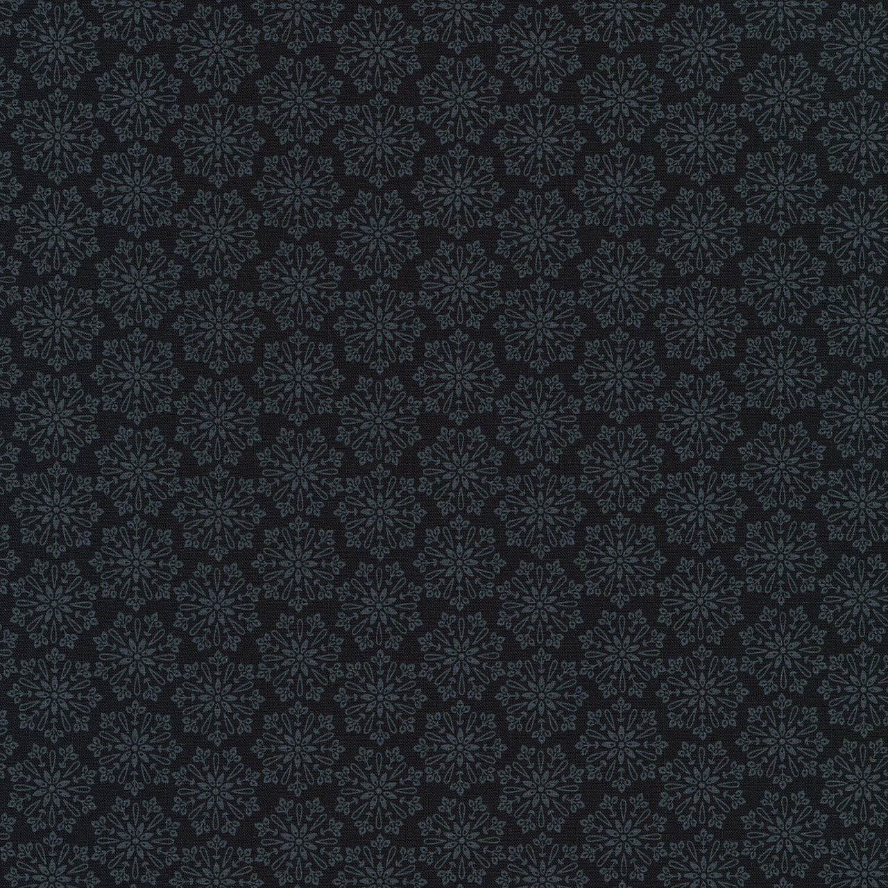 Blackout - Snowflake Black Yardage