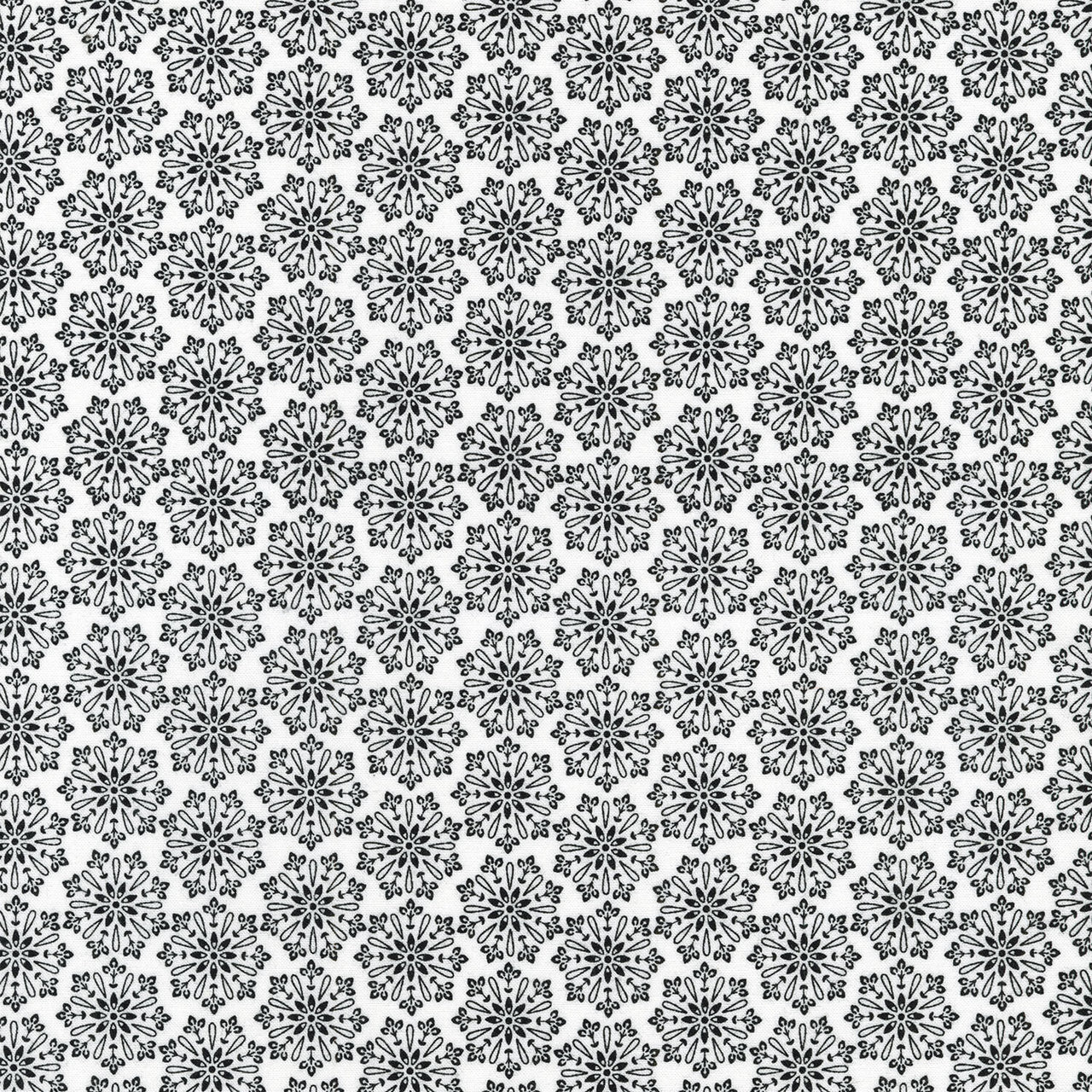 Blackout - Snowflake Snow Yardage