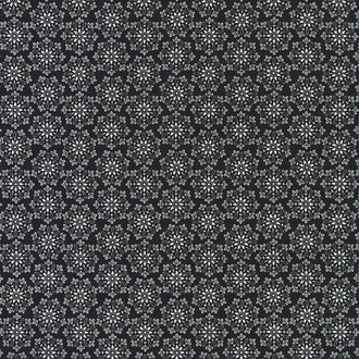 Blackout - Snowflake Jet Yardage
