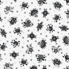 Blackout - Florals Snow Yardage