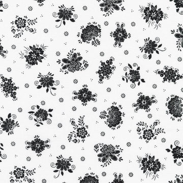 Blackout - Florals Snow Yardage