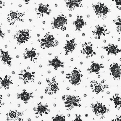 Blackout - Florals Snow Yardage