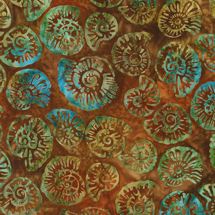 Beachcombers - Shells Sepia Yardage