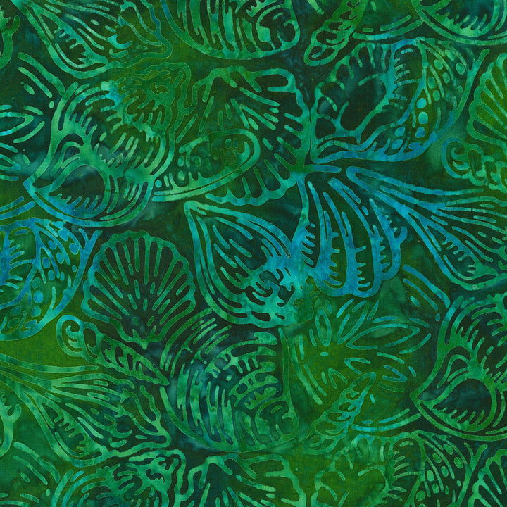 Beachcombers - Shells Evergreen Yardage