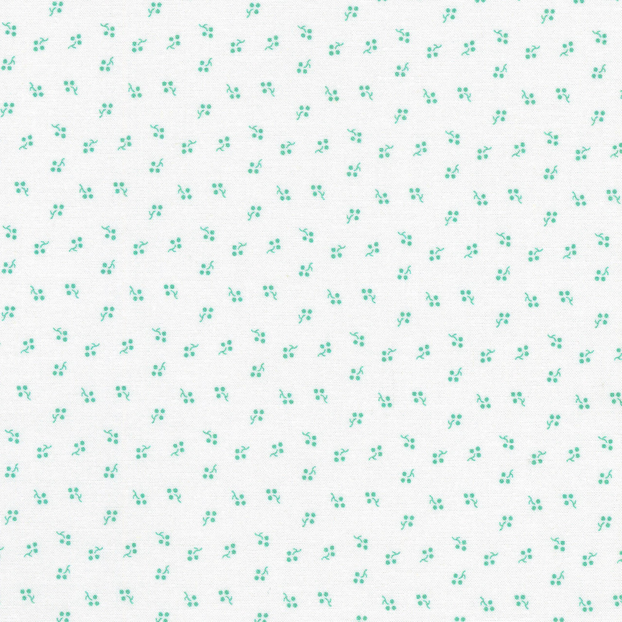 Blast From The Past - Tiny Dotted Floral Aloe Yardage