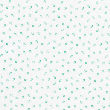 Blast From The Past - Tiny Dotted Floral Aloe Yardage
