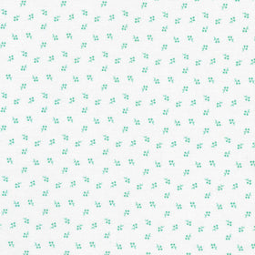 Blast From The Past - Tiny Dotted Floral Aloe Yardage
