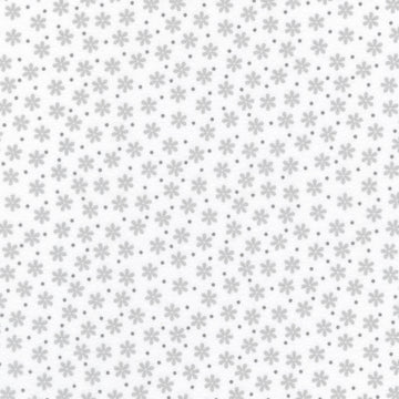 Cozy Cotton Flannel - Flowers White Yardage