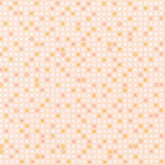 Cozy Cotton Flannels - X's and O's Peach Yardage