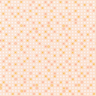 Cozy Cotton Flannels - X's and O's Peach Yardage