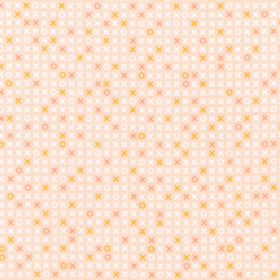 Cozy Cotton Flannels - X's and O's Peach Yardage