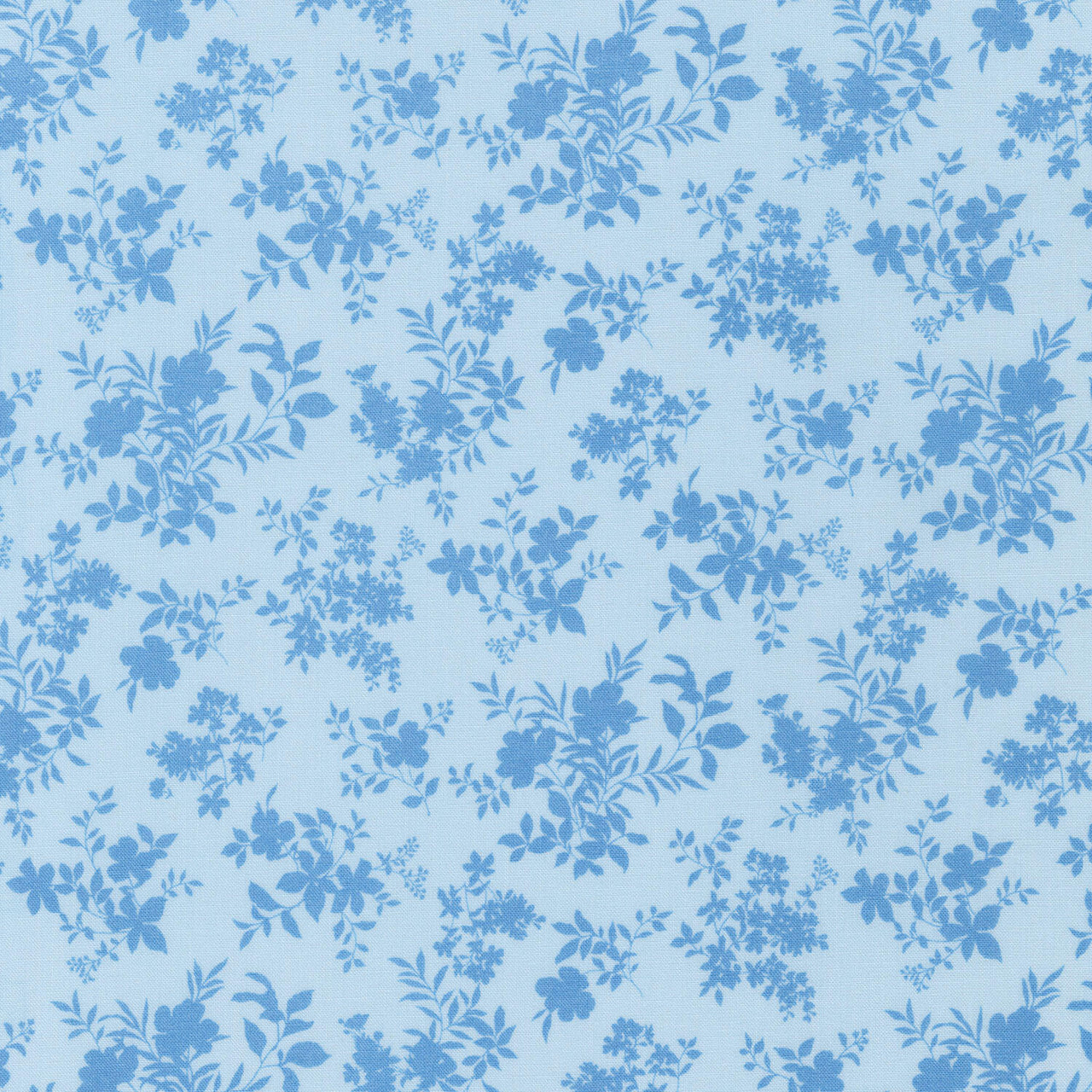 Chesterfield - Floral Lt. Blue Yardage