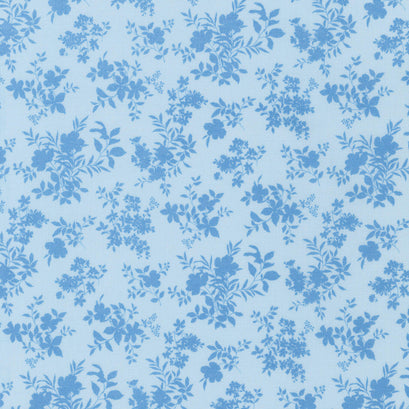 Chesterfield - Floral Lt. Blue Yardage