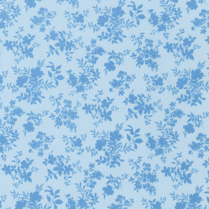 Chesterfield - Floral Lt. Blue Yardage