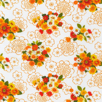 Cascading Flowers - Natural Yardage