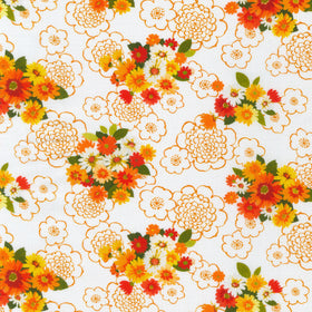 Cascading Flowers - Natural Yardage