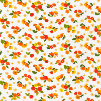 Cascading Flowers - Natural Yardage