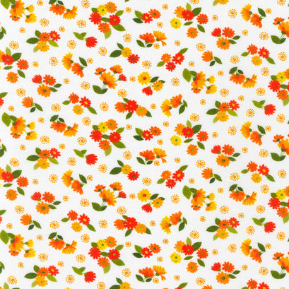 Cascading Flowers - Natural Yardage