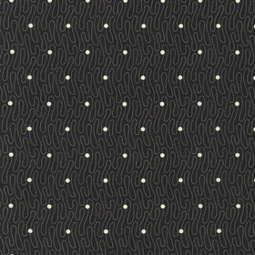 Cascading Flowers - Black Yardage