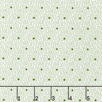Cascading Flowers - Green Yardage