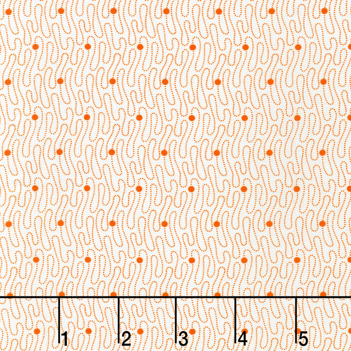 Cascading Flowers - Orange Yardage