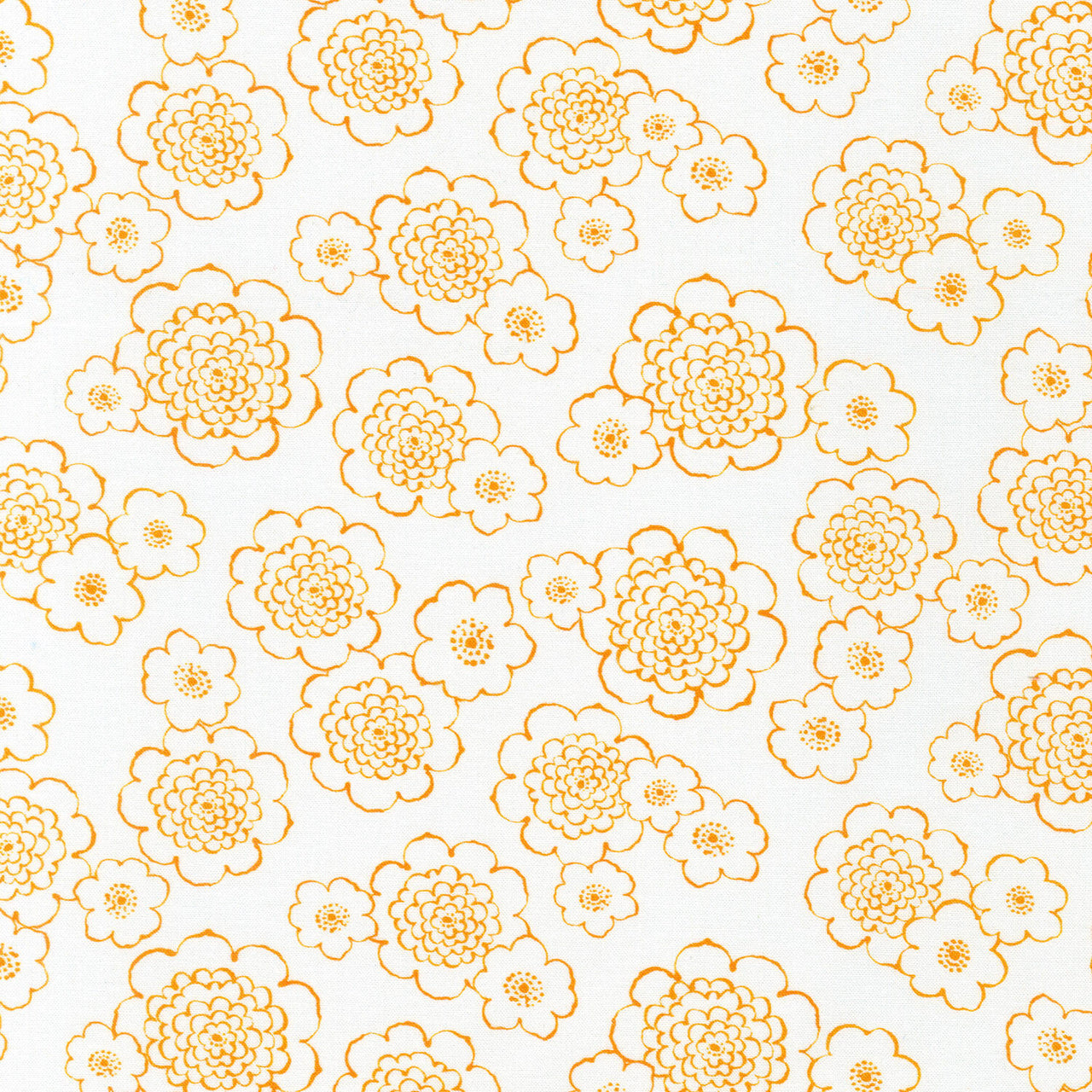 Cascading Flowers - Natural Yardage