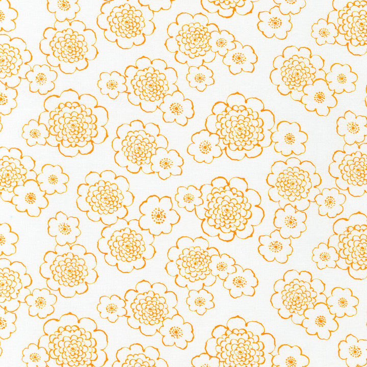 Cascading Flowers - Natural Yardage